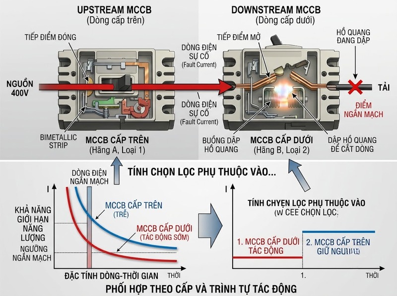 Tính chọn lọc giữa các MCCB là gì?